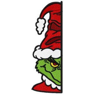 Grinchffindor under door embroidery design - Embroidery Design