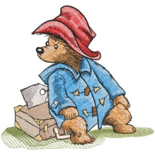 A quick rest vintage bear embroidery design - Embroidery Design