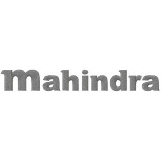 Mahindra wordmark logo embroidery design - Embroidery Design