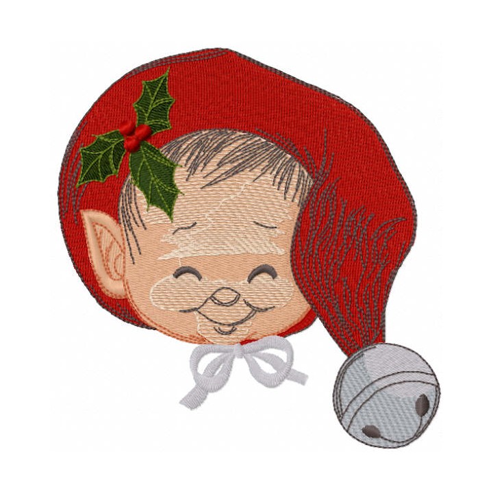 Baby elf embroidery design - Embroidery Design