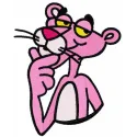Pink panther detective embroidery design - Embroidery Design