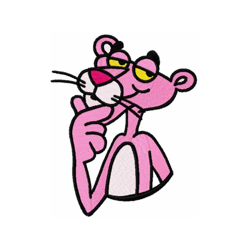 Pink panther detective embroidery design - Embroidery Design