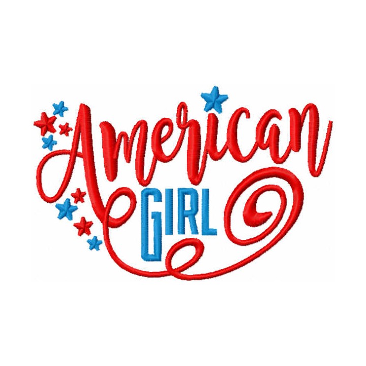 American girls embroidery design - Embroidery Design