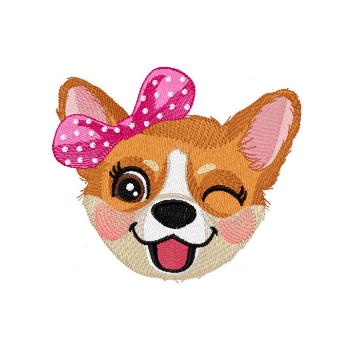 Gorgi girl embroidery design - Embroidery Design