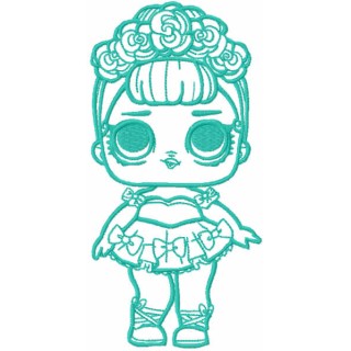 Surprise doll embroidery design - Embroidery Design