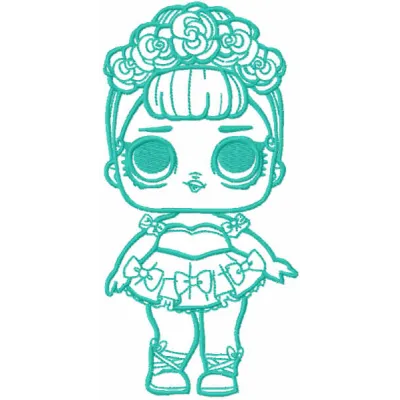 Surprise doll embroidery design - Embroidery Design
