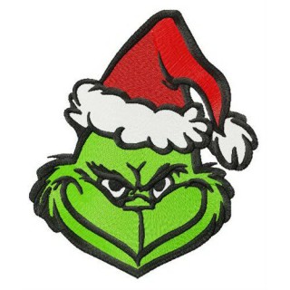 Snide Grinch embroidery design - Embroidery Design