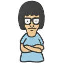 Tina Stitching Pattern - Bob's Burgers Fan Design
