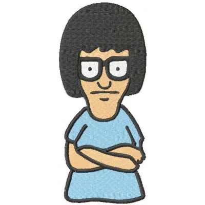 Tina Stitching Pattern - Bob's Burgers Fan Design
