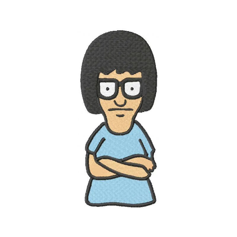 Tina Stitching Pattern - Bob's Burgers Fan Design