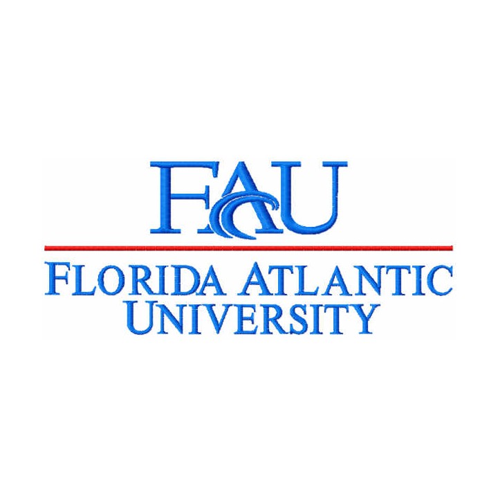 Florida Atlantic University logo embroidery design - Embroidery Design