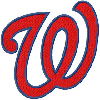 Washington Nationals classic logo embroidery design - Embroidery Design