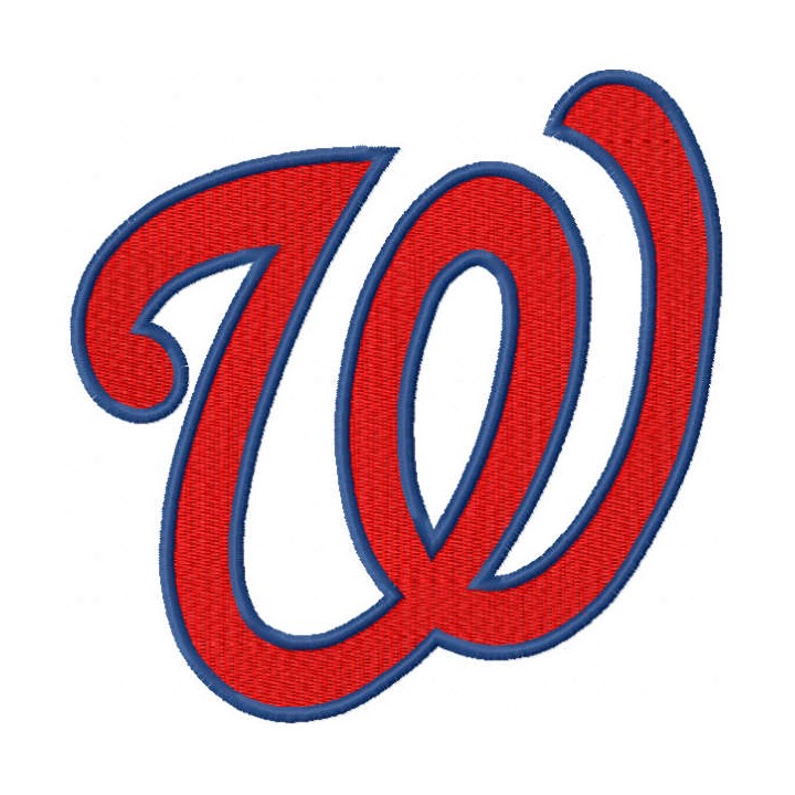 Washington Nationals classic logo embroidery design - Embroidery Design