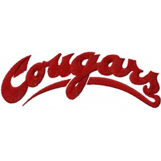 Washington State Cougars Wordmark Logo embroidery design - Embroidery Design