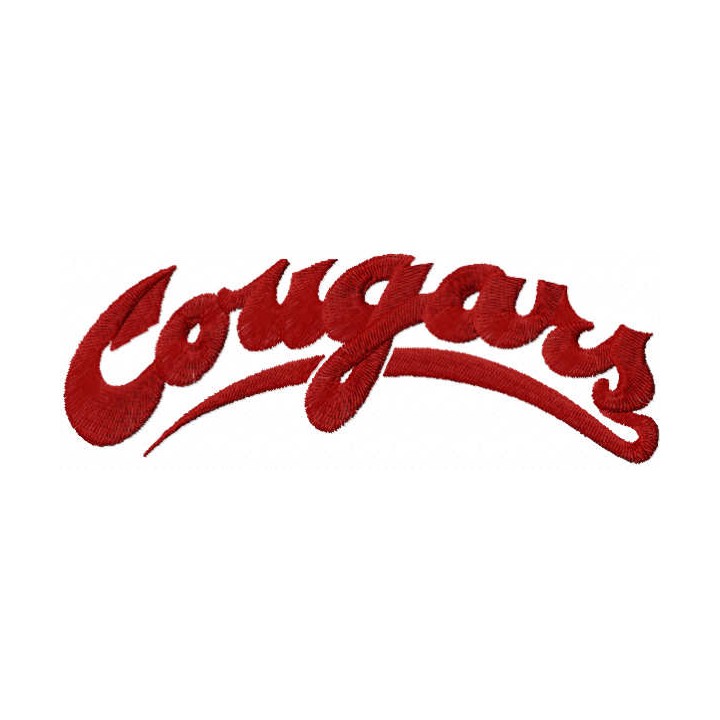 Washington State Cougars Wordmark Logo embroidery design - Embroidery Design