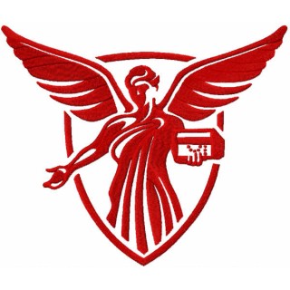Ball State Beneficencoe Statue Logo embroidery design - Embroidery Design