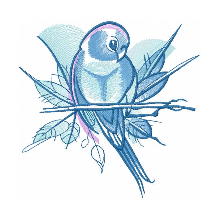 Lonely swallow embroidery design - Embroidery Design
