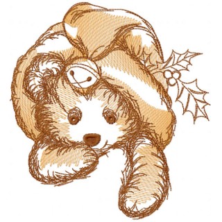 Christmas toy sketch embroidery design - Embroidery Design
