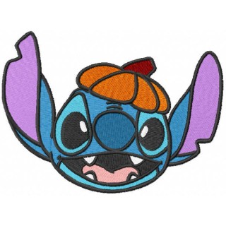 Stitch waiting for halloween embroidery design - Embroidery Design