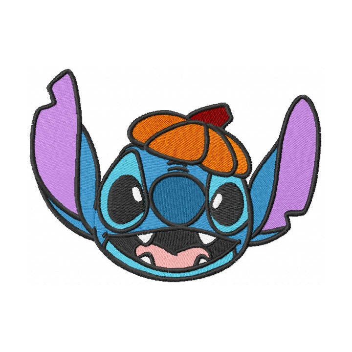 Stitch waiting for halloween embroidery design - Embroidery Design