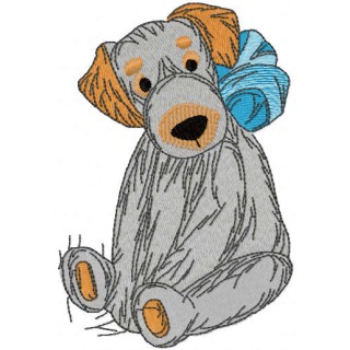 Dog toy embroidery design - Embroidery Design