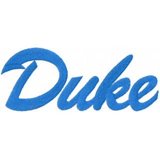 Duke University wordmark script embroidery design - Embroidery Design