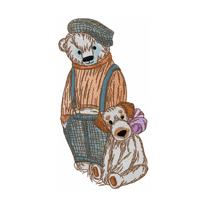 My old toys embroidery design - Embroidery Design