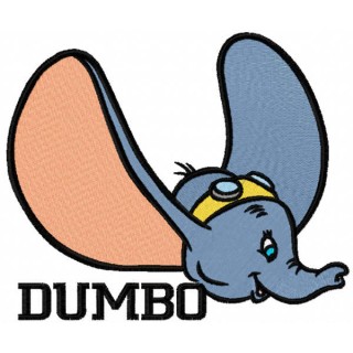Dumbo big ears embroidery design - Embroidery Design