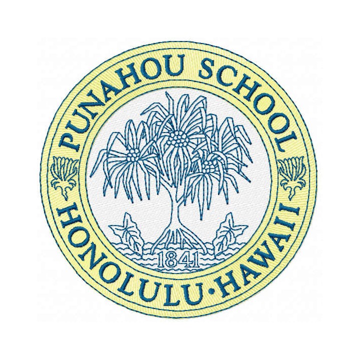 Punahou school honolulu hawaii logo embroidery design - Embroidery Design