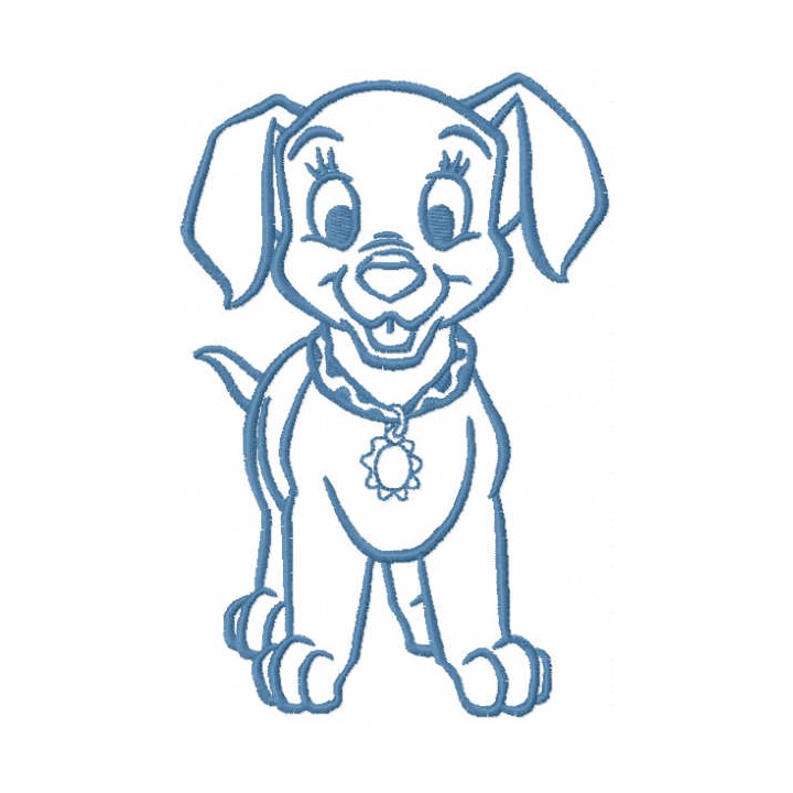 Patch one colored embroidery design - Embroidery Design