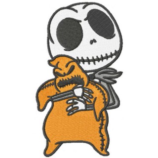 Jack lock shock barrel embroidery design - Embroidery Design