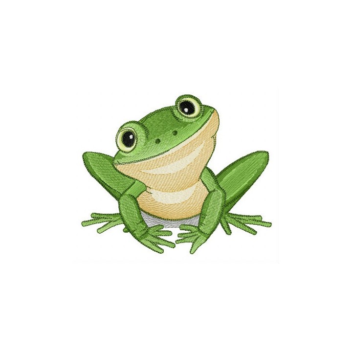 Southern laughing tree frog embroidery design - Embroidery Design