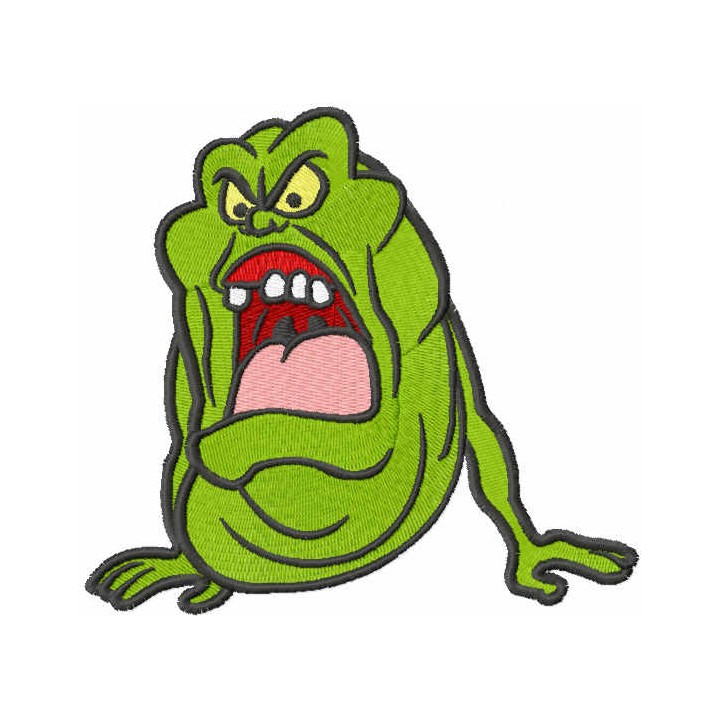 Green Ghostbuster embroidery design - Embroidery Design