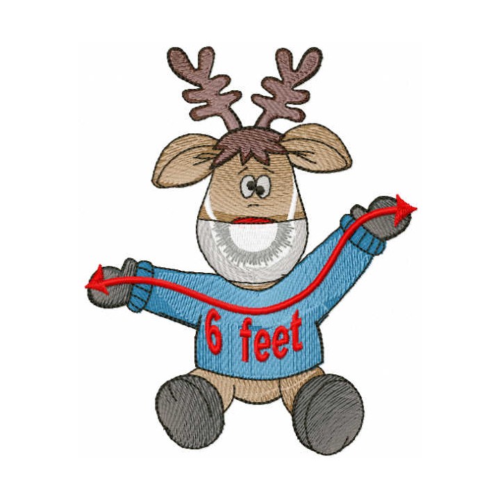 6 feet embroidery design - Embroidery Design