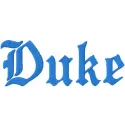 Duke University Gothic Wordmark Logo Stitching Pattern
