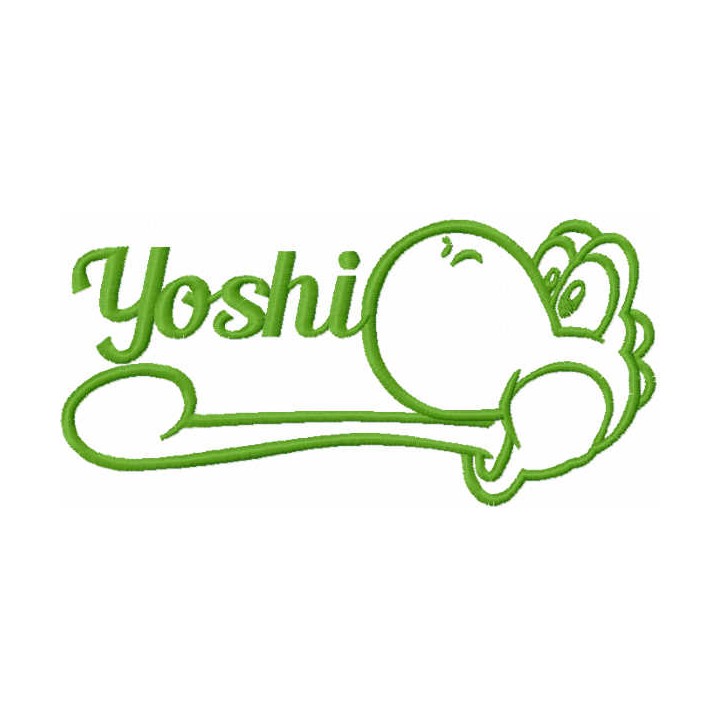 Funny Yoshi embroidery design - Embroidery Design