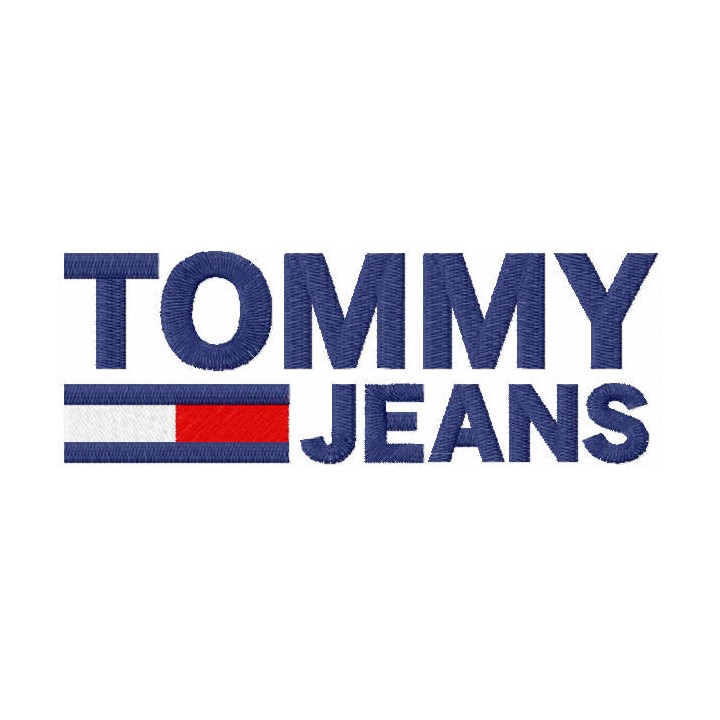 Tommy jeans logo embroidery design - Embroidery Design