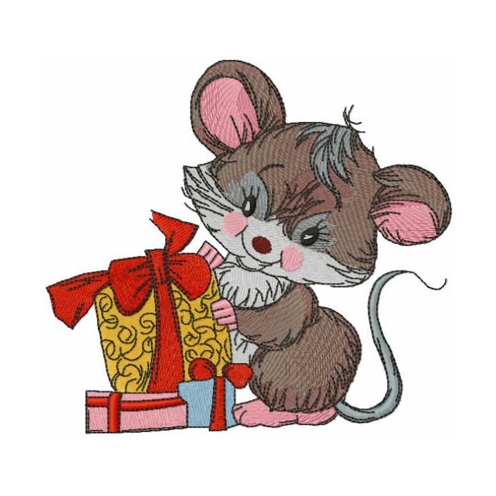 My Christmas gift embroidery design - Embroidery Design