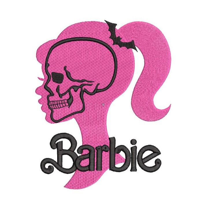 Barbie Halloween style embroidery design - Embroidery Design