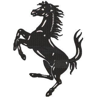 Ferrari horse logo embroidery design - Embroidery Design