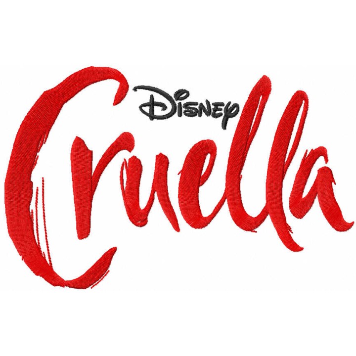 Cruella logo embroidery design - Embroidery Design