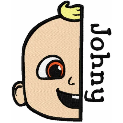 Johny Cocomelon Stitching Pattern for Kids