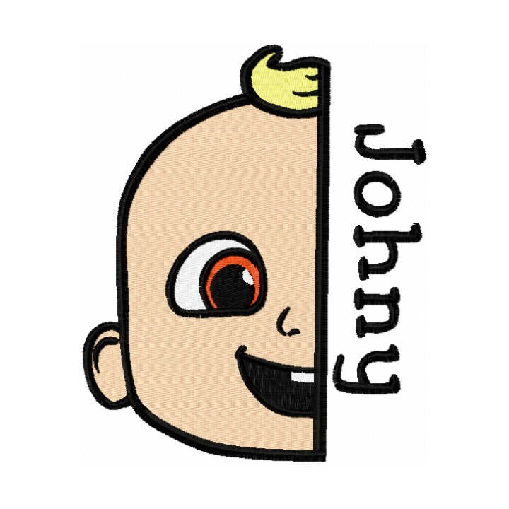 Johny baby embroidery design - Embroidery Design