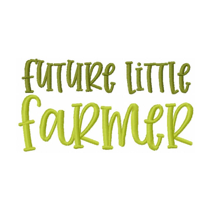 Future farmer words embroidery design - Embroidery Design
