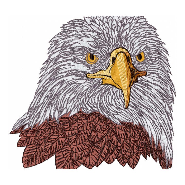 White eagle embroidery design - Embroidery Design