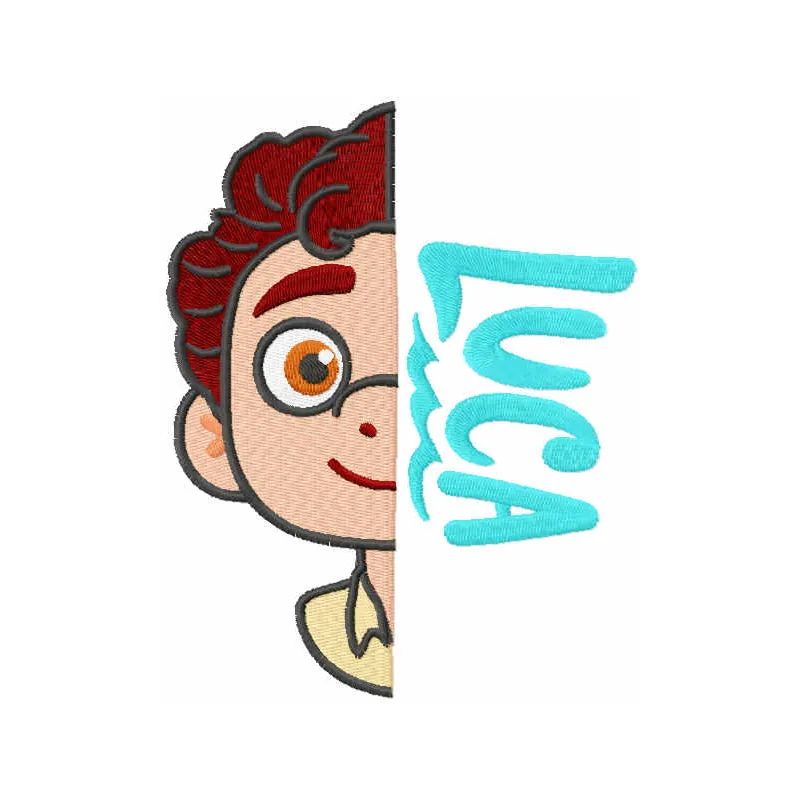 Luca hero embroidery design - Embroidery Design