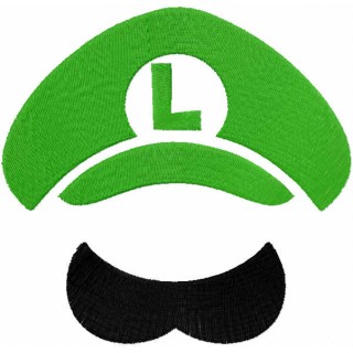 Luigi cap embroidery design - Embroidery Design