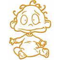 Tommy one colored embroidery design - Embroidery Design