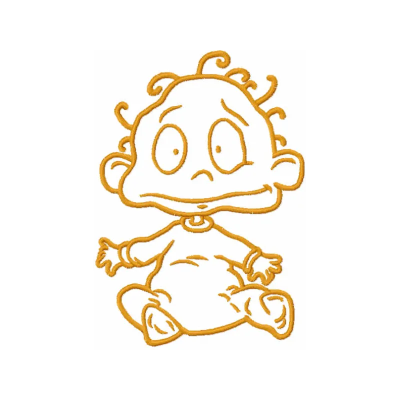 Tommy one colored embroidery design - Embroidery Design