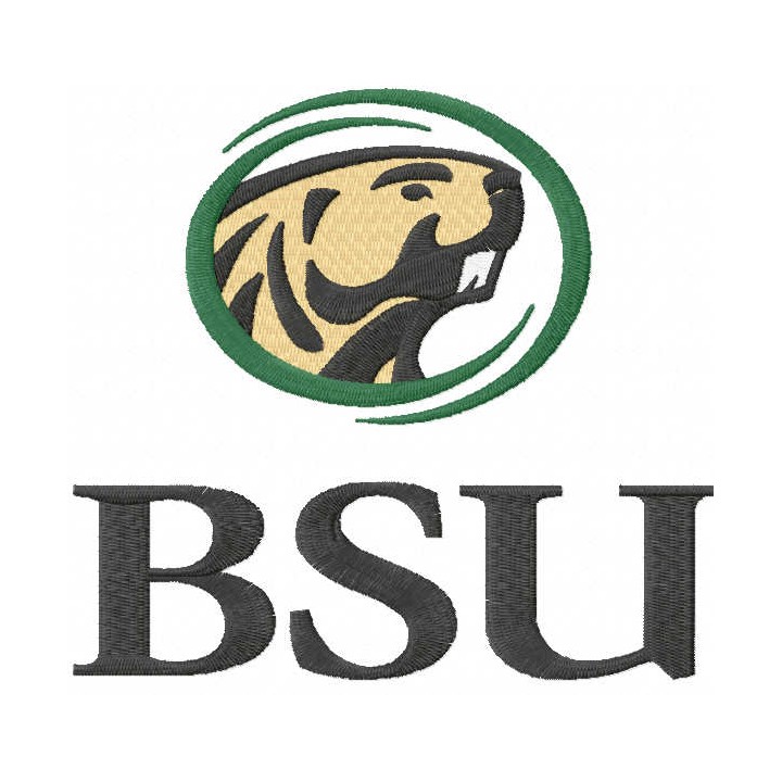 BSU logo embroidery design - Embroidery Design